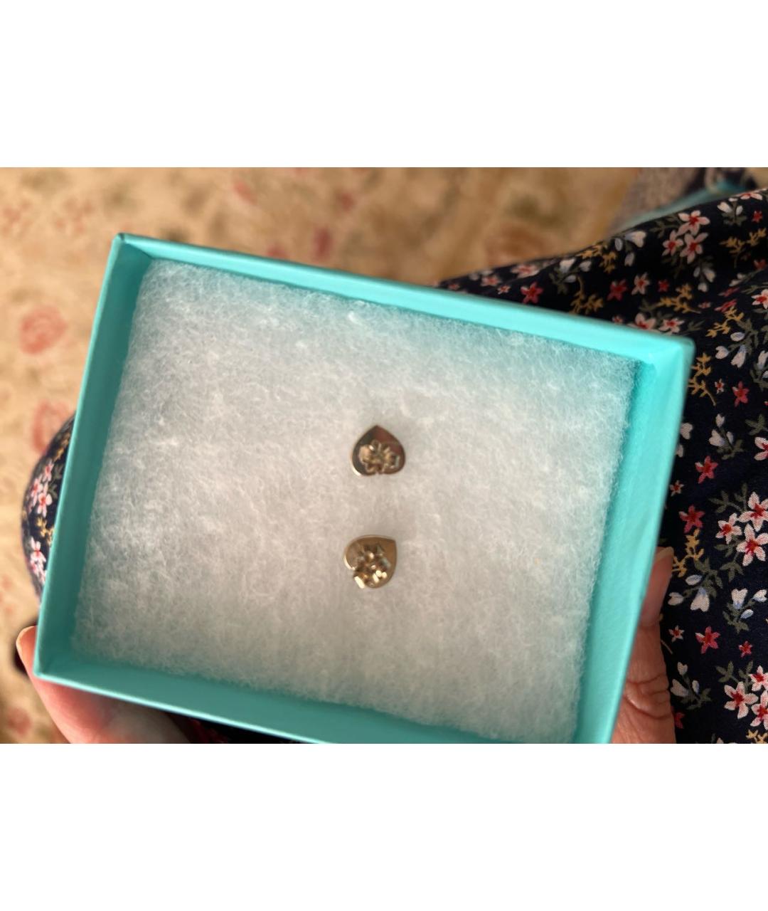 TIFFANY&CO Белые серебряные серьги, фото 2