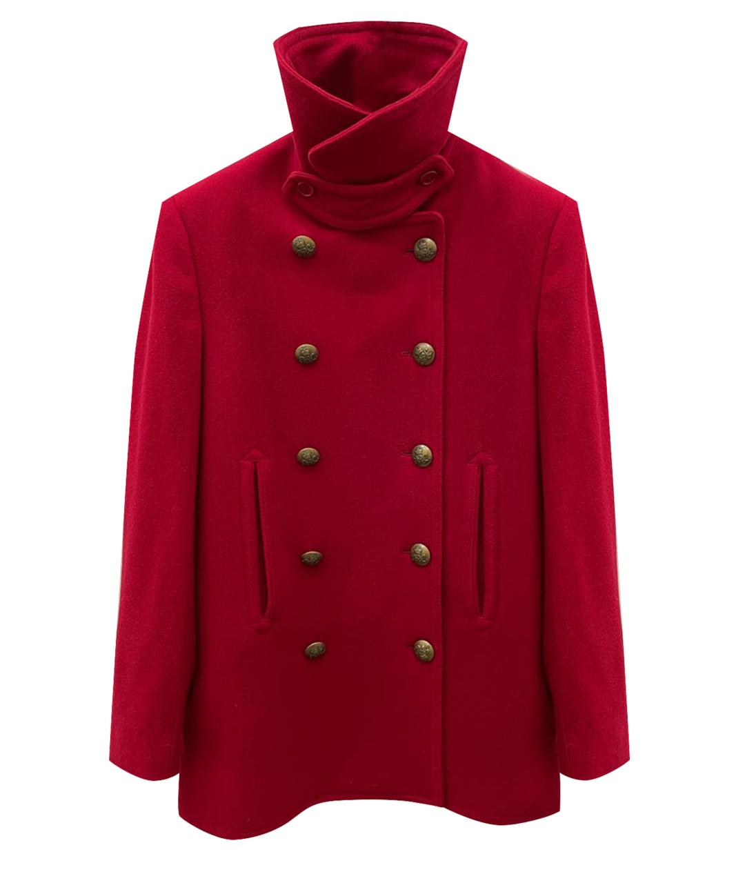 RALPH LAUREN Красное шерстяное пальто, фото 1