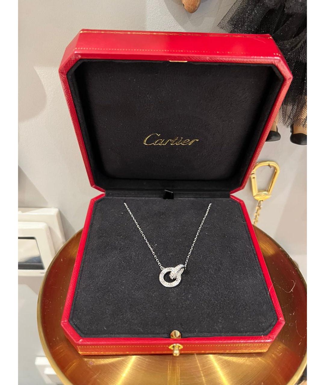CARTIER Белая подвеска из белого золота, фото 4