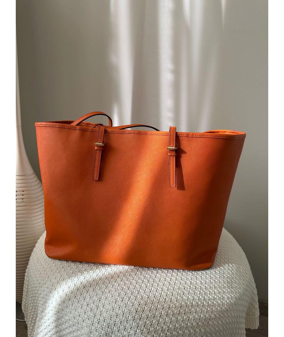 MICHAEL KORS Оранжевая сумка тоут, фото 3