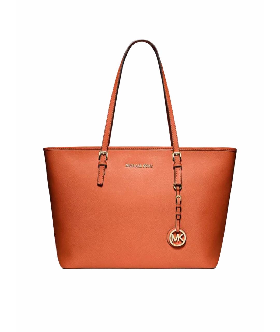 MICHAEL KORS Оранжевая сумка тоут, фото 1