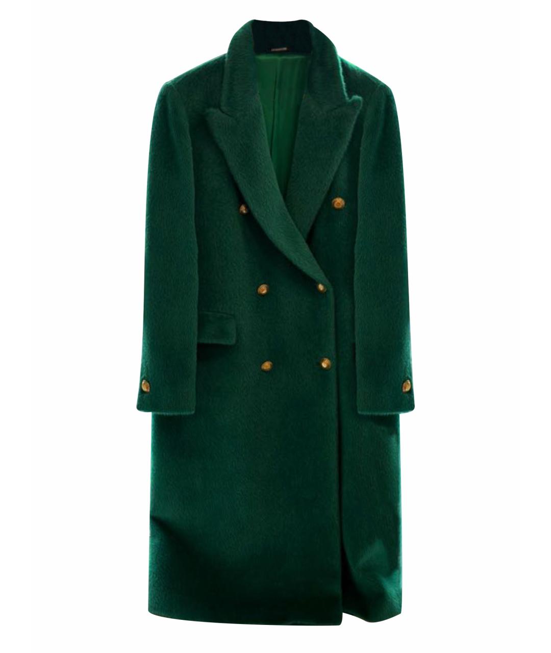 TAGLIATORE Зеленые шерстяное пальто, фото 1