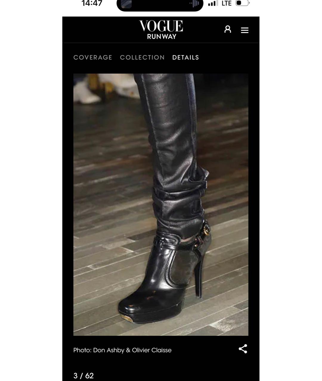 GUCCI Черные кожаные ботильоны, фото 7