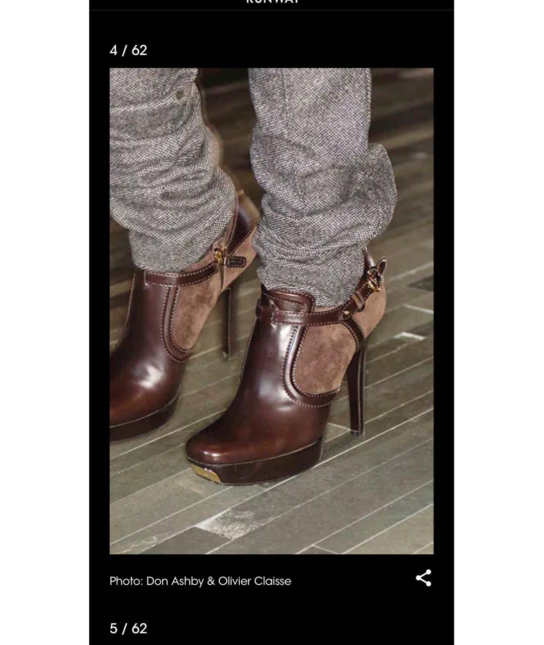 GUCCI Черные кожаные ботильоны, фото 8