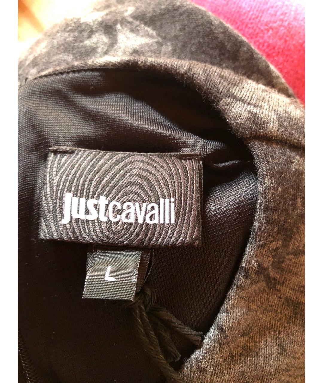 JUST CAVALLI Мульти шерстяное повседневное платье, фото 3