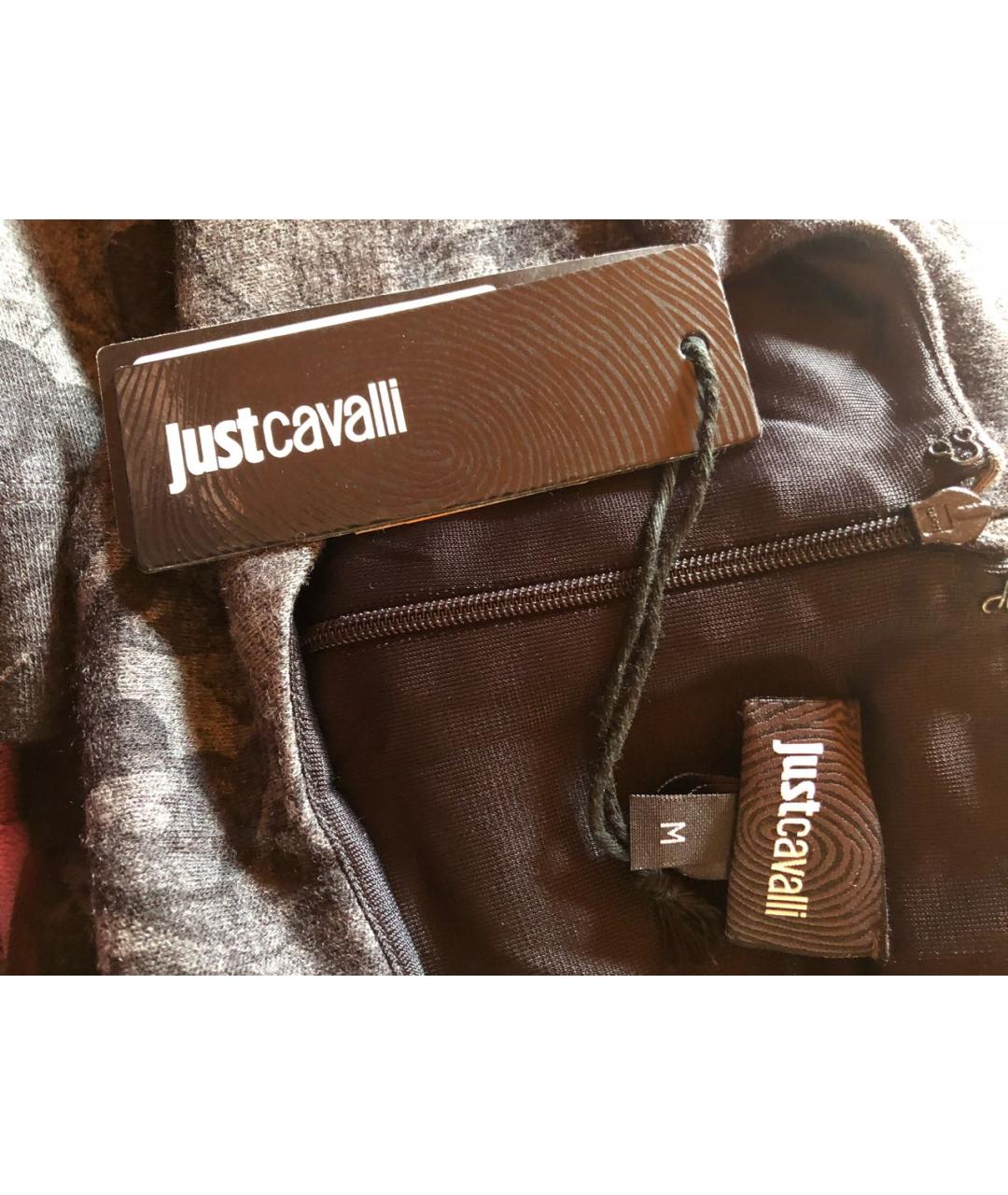 JUST CAVALLI Мульти шерстяное повседневное платье, фото 3