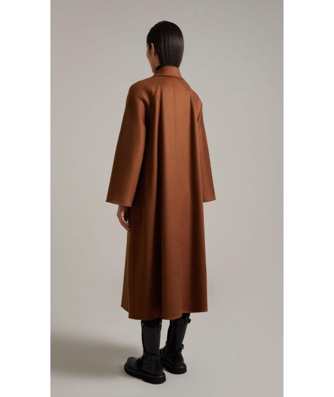 MAX MARA Коричневое кашемировое пальто, фото 2