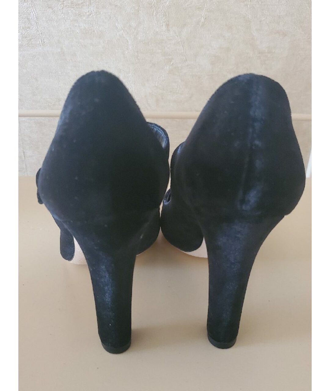 DOLCE&GABBANA Черные бархатные туфли, фото 4