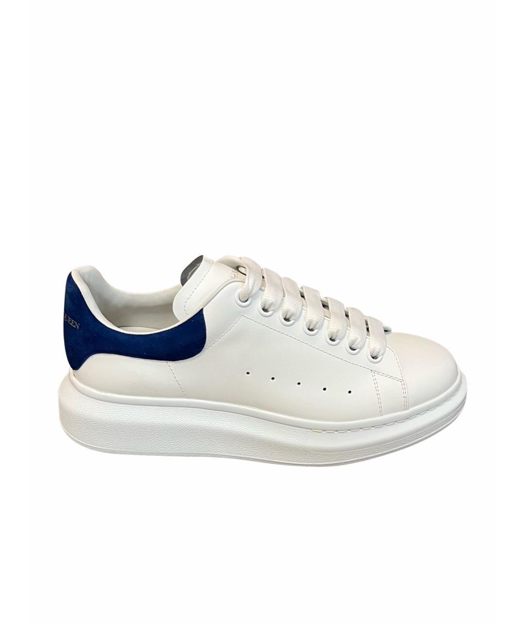 ALEXANDER MCQUEEN Белые кожаные низкие кроссовки / кеды, фото 1