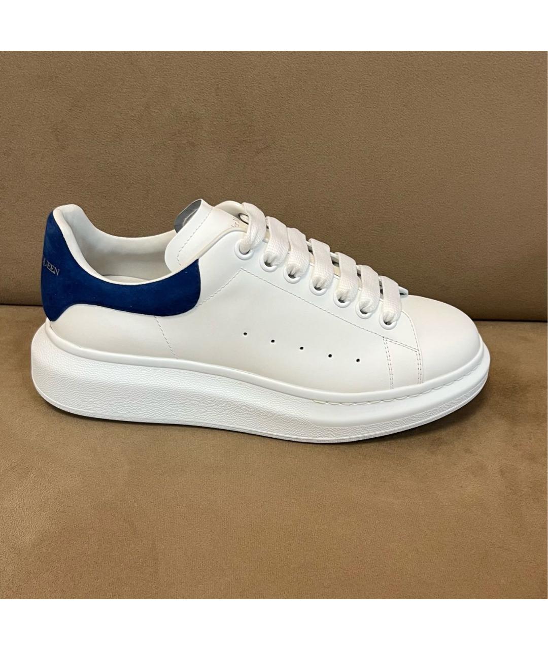 ALEXANDER MCQUEEN Белые кожаные низкие кроссовки / кеды, фото 9