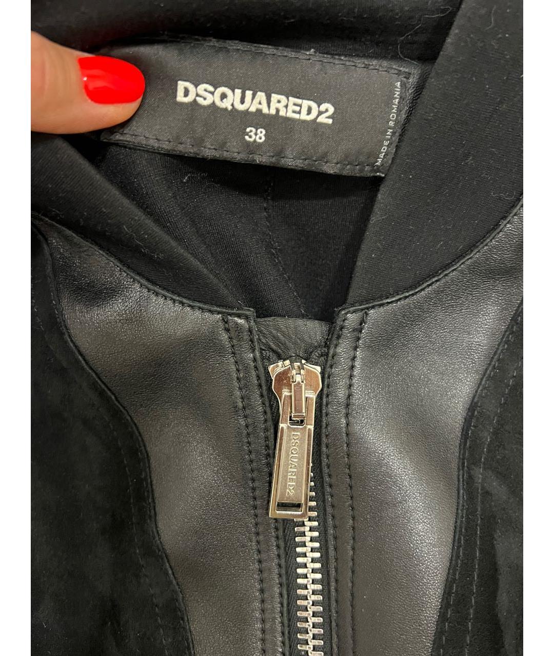 DSQUARED2 Черная вискозная куртка, фото 2