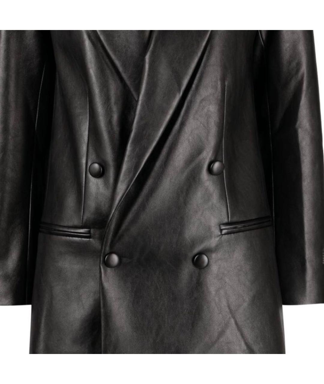 ANOUKI Черный полиуретановый жакет/пиджак, фото 4