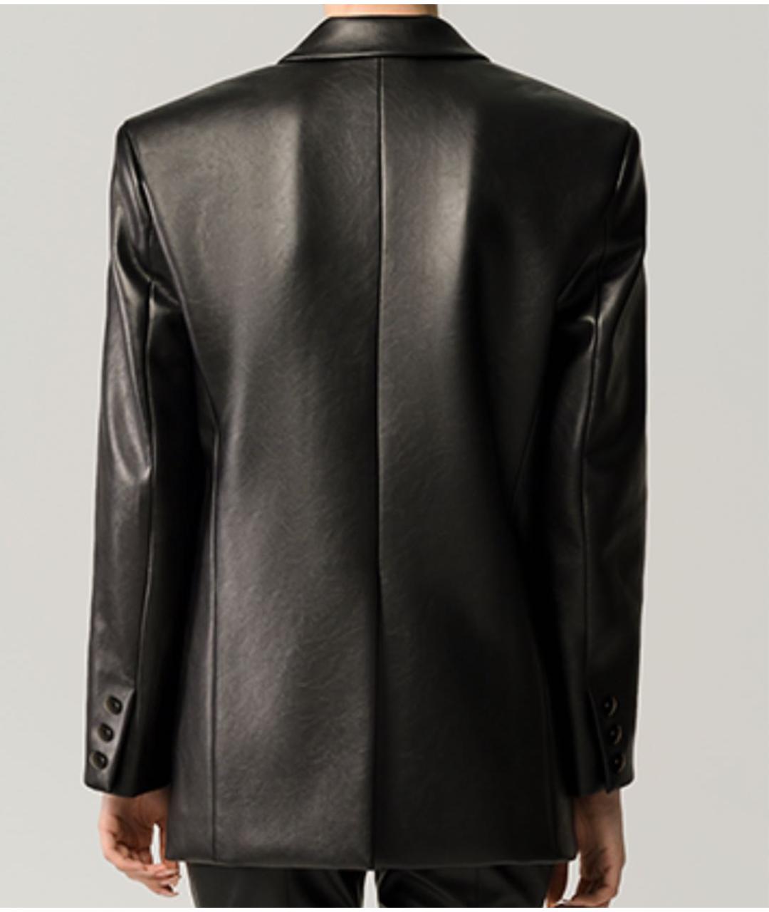 ANOUKI Черный полиуретановый жакет/пиджак, фото 2
