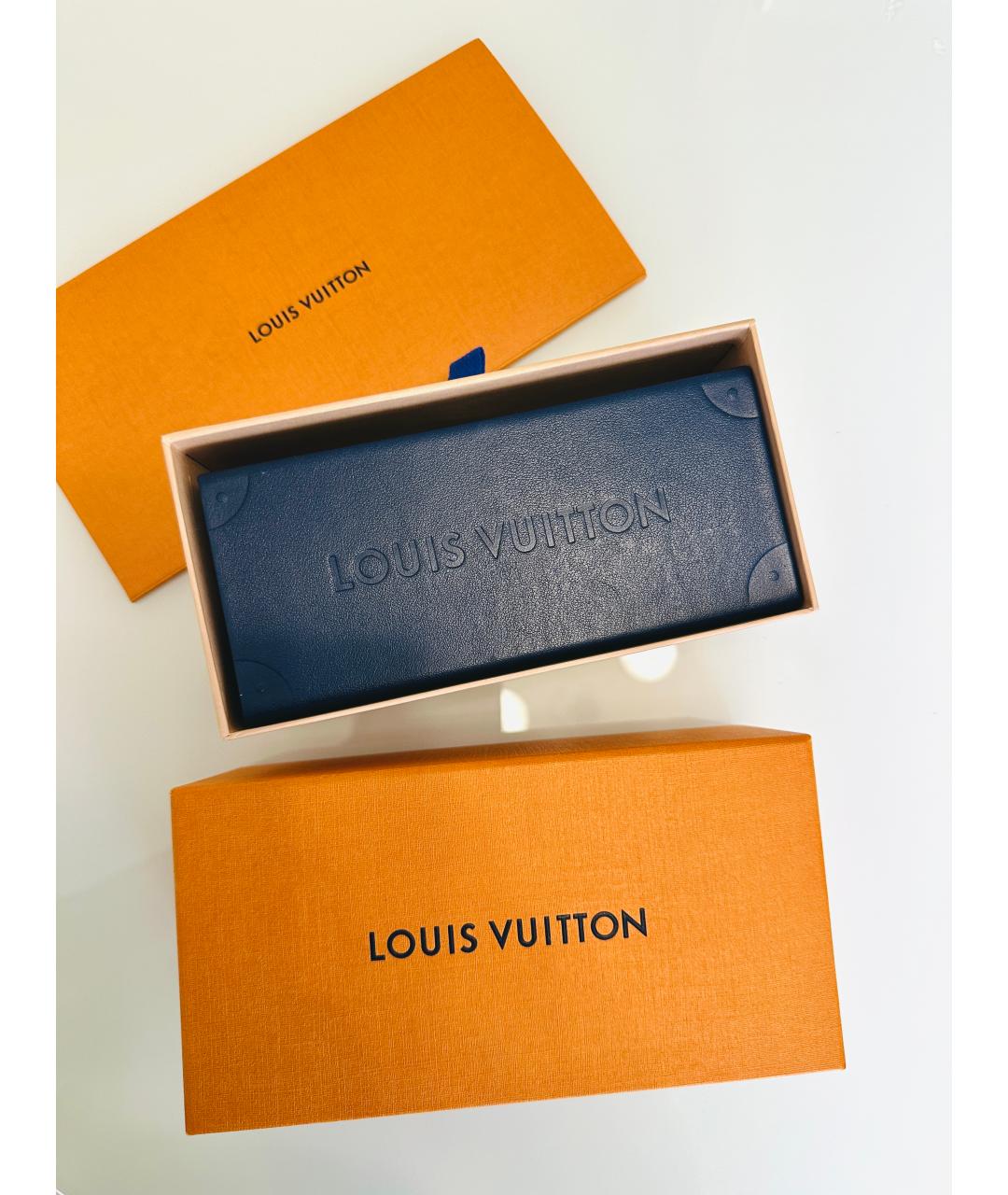 LOUIS VUITTON Коричневые солнцезащитные очки, фото 3