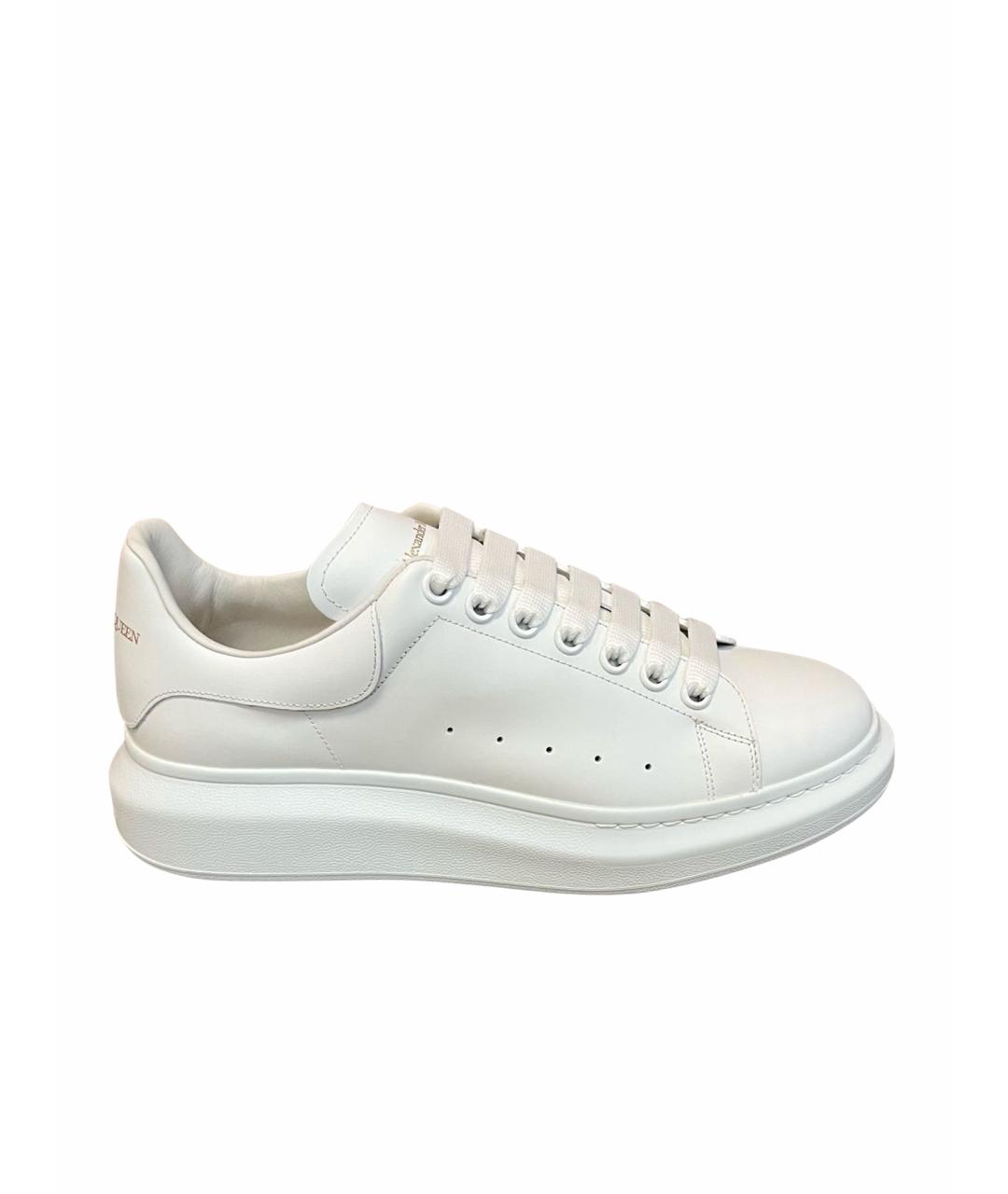 ALEXANDER MCQUEEN Белые кожаные низкие кроссовки / кеды, фото 1