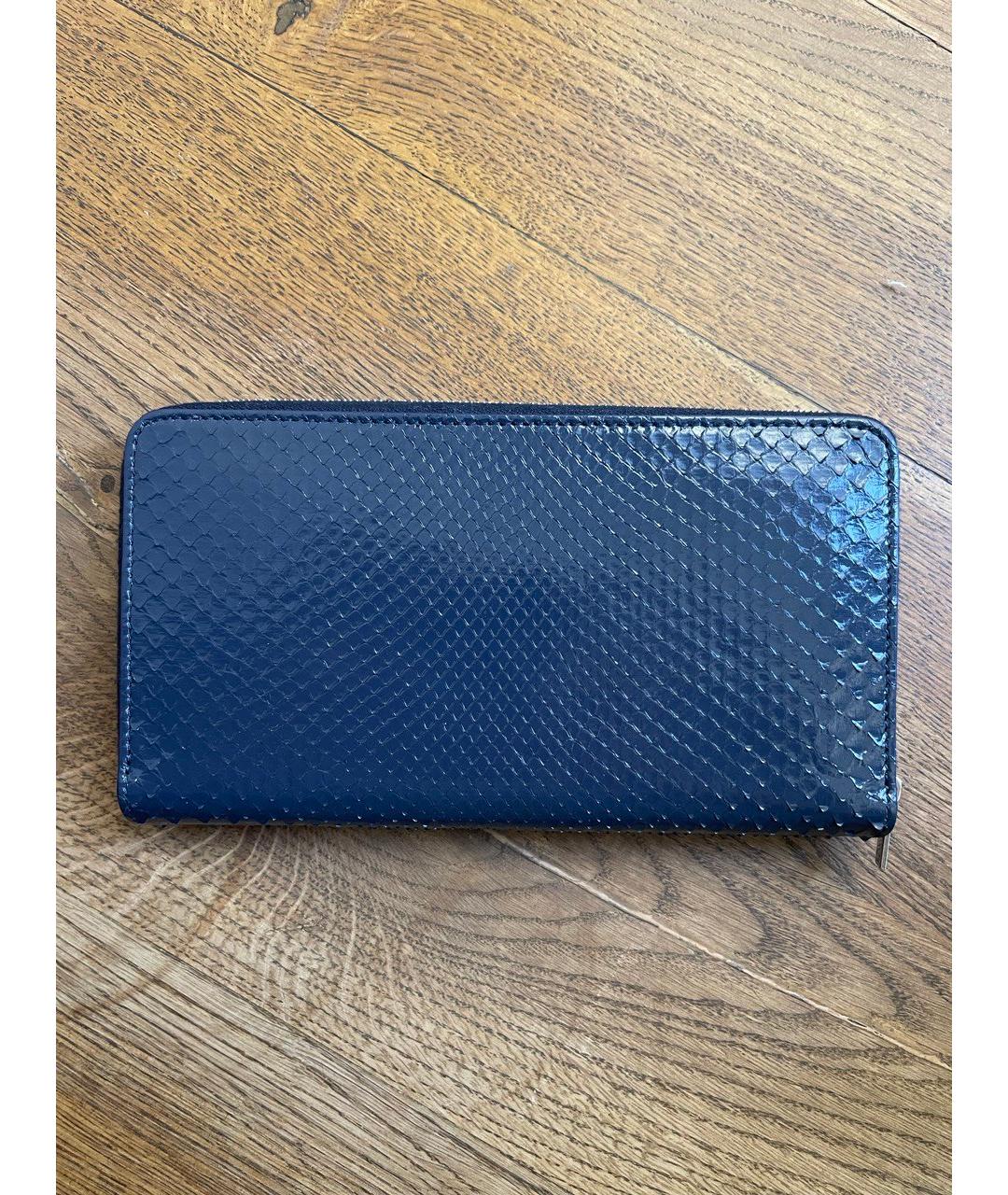 CELINE Темно-синий кошелек из лакированной кожи, фото 7
