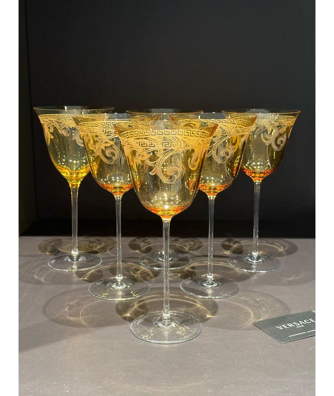 VERSACE Стеклянный бокал для вина, фото 2