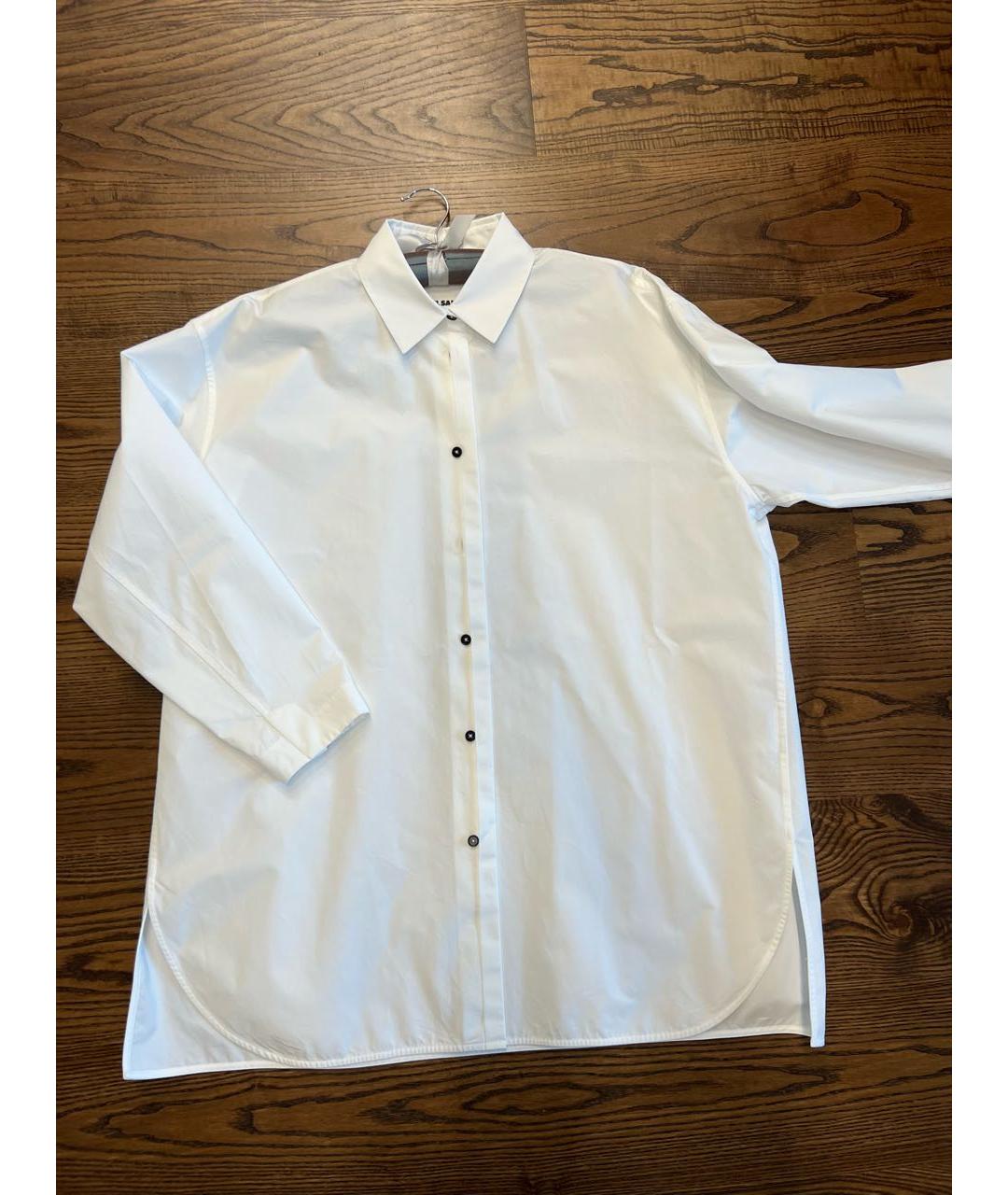 JIL SANDER Белая хлопковая рубашка, фото 7