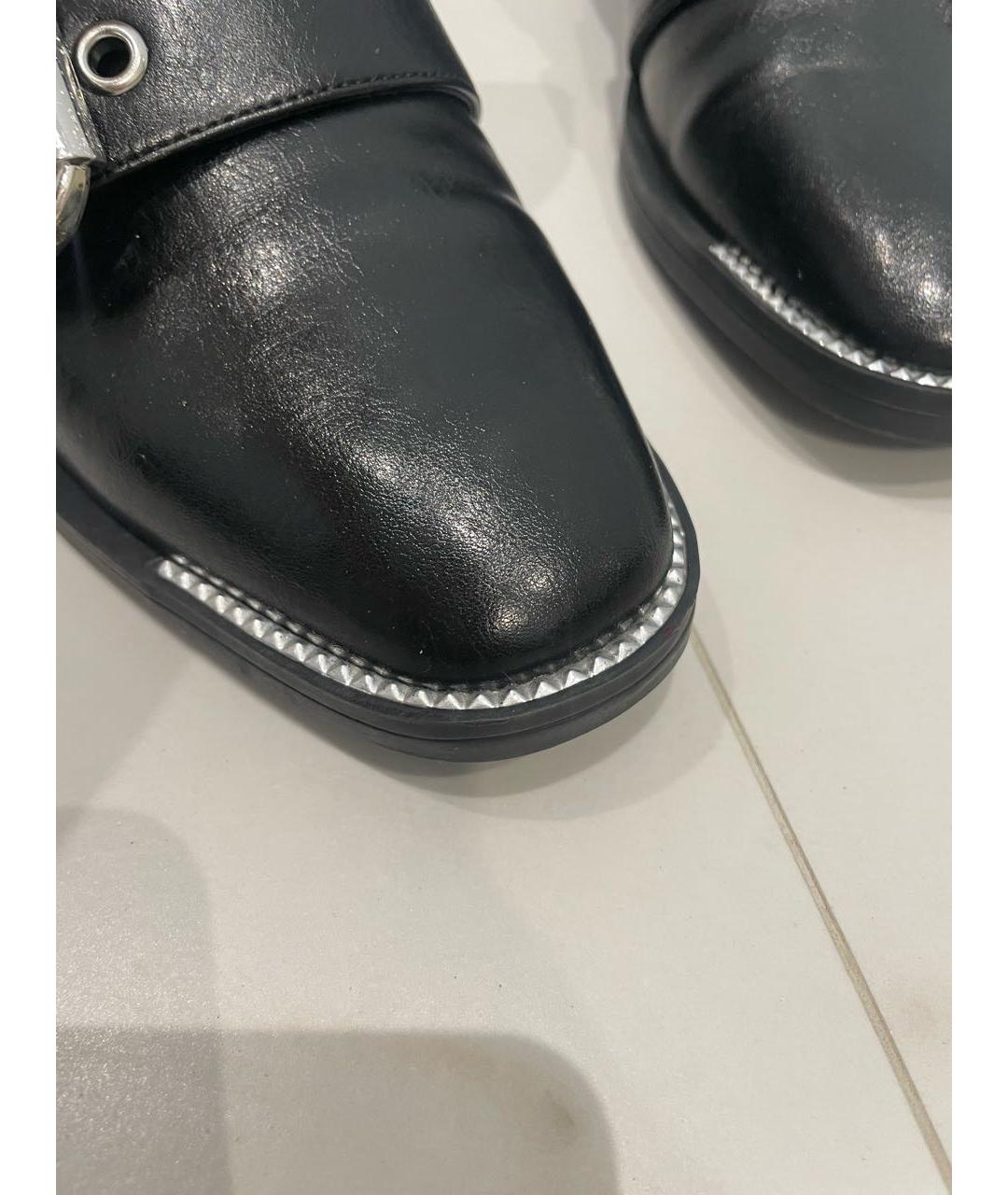 TWIN-SET Черные кожаные ботинки, фото 6