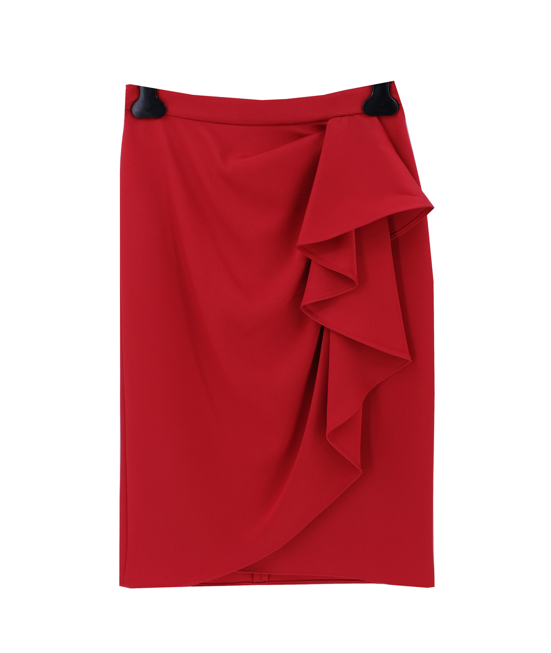 MOSCHINO Красная полиэстеровая юбка миди, фото 1