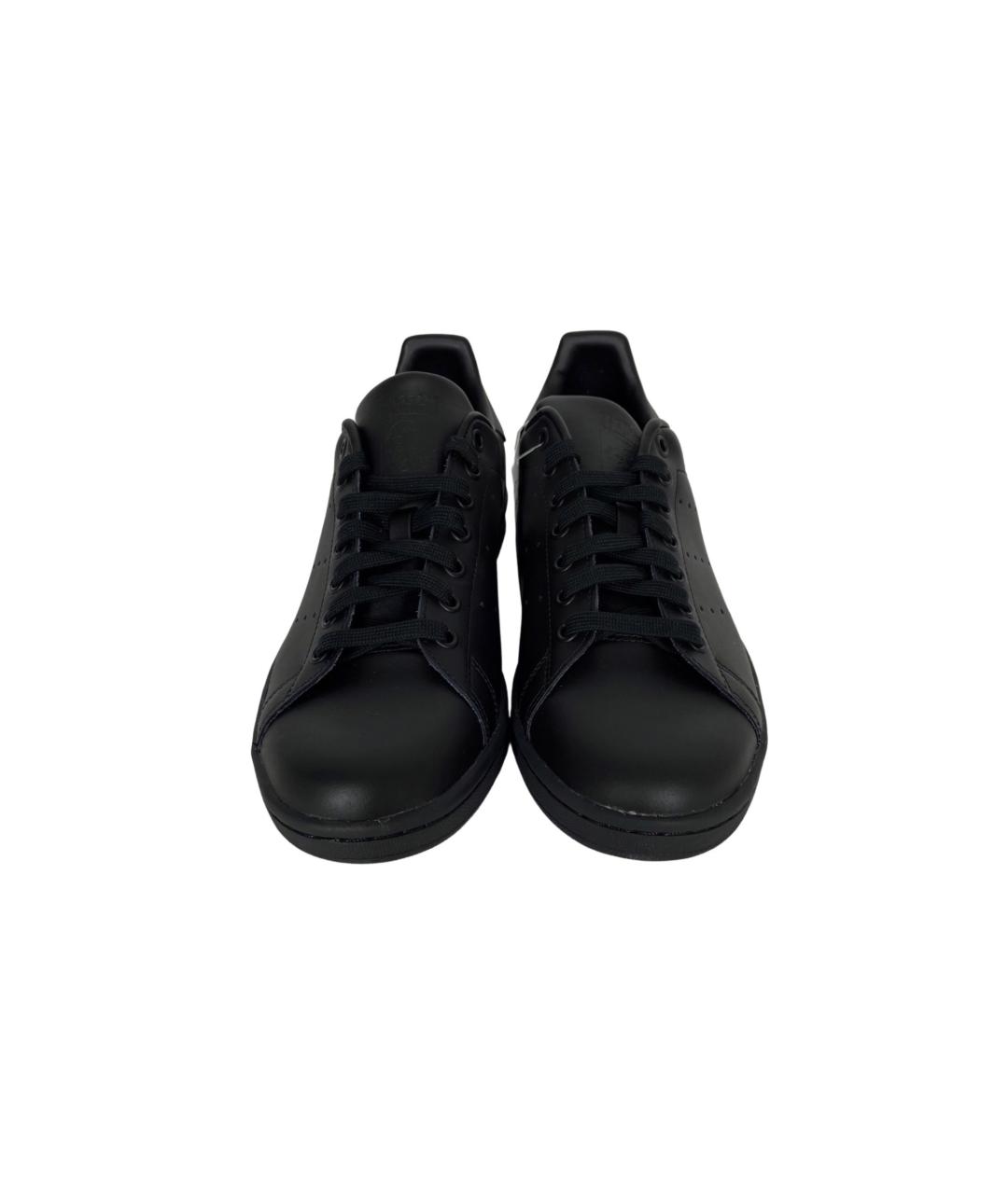 ADIDAS Черные низкие кроссовки / кеды из искусственной кожи, фото 6