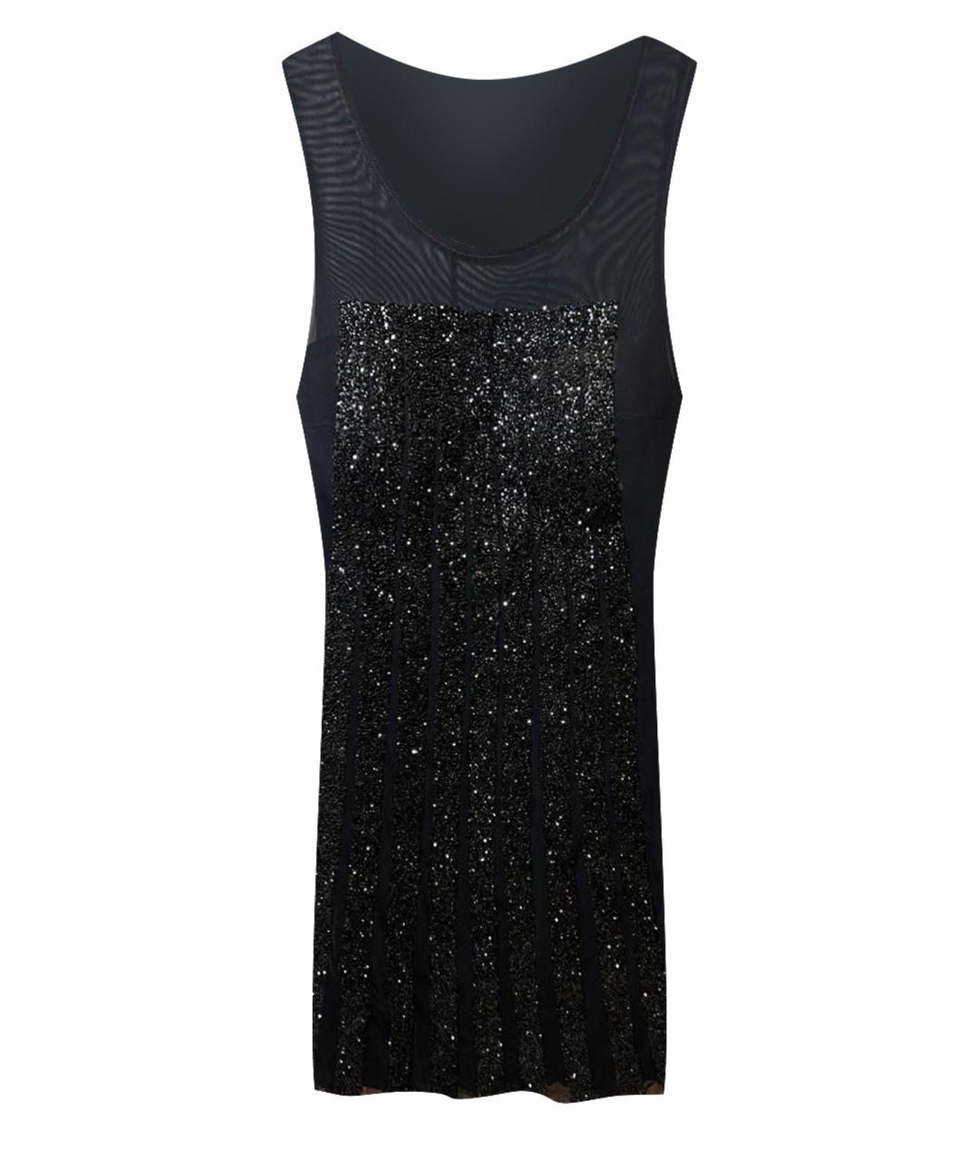 BASIX Черное полиэстеровое вечернее платье, фото 1
