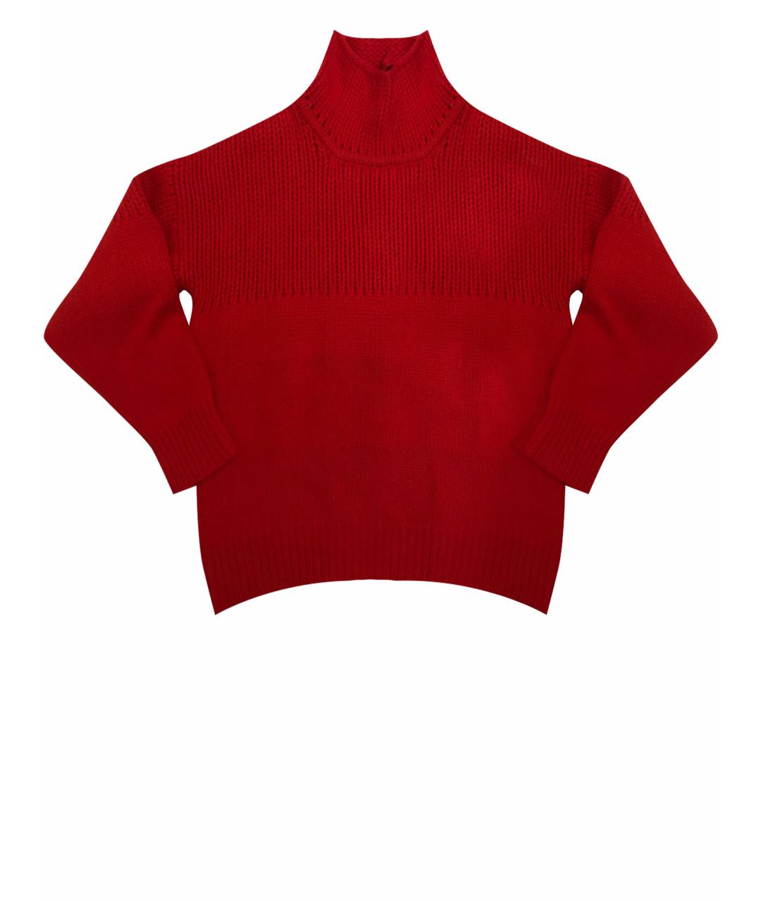 JIL SANDER Красный шерстяной джемпер / свитер, фото 6