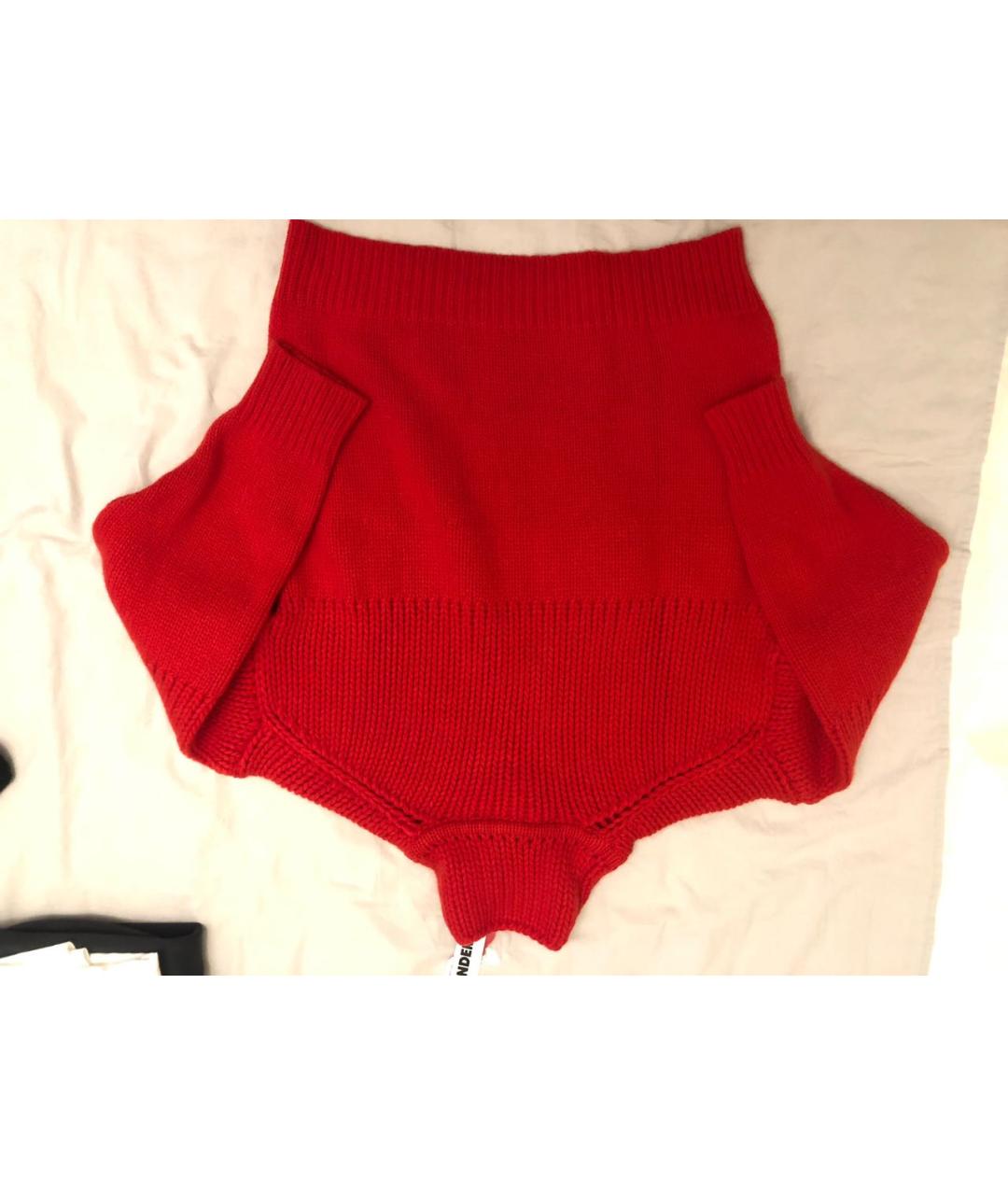 JIL SANDER Красный шерстяной джемпер / свитер, фото 2