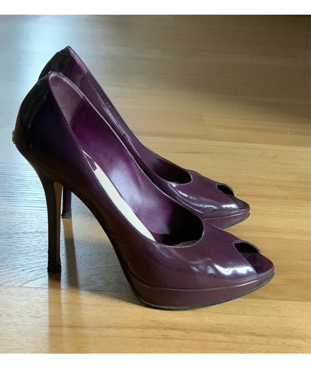 CHRISTIAN DIOR PRE-OWNED Фиолетовые туфли из лакированной кожи, фото 7