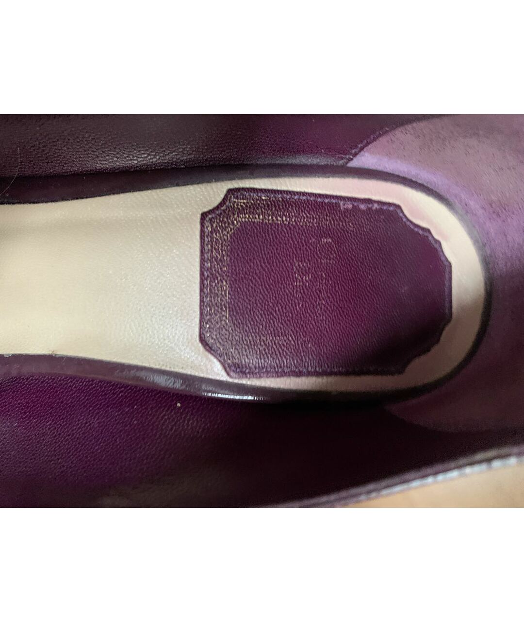 CHRISTIAN DIOR PRE-OWNED Фиолетовые туфли из лакированной кожи, фото 6