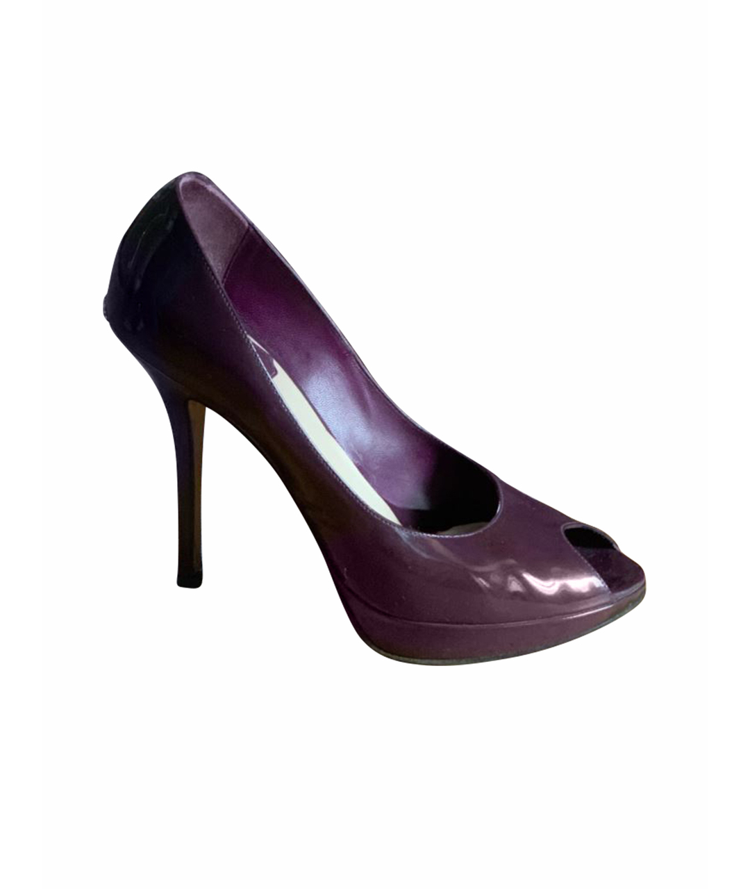CHRISTIAN DIOR PRE-OWNED Фиолетовые туфли из лакированной кожи, фото 1