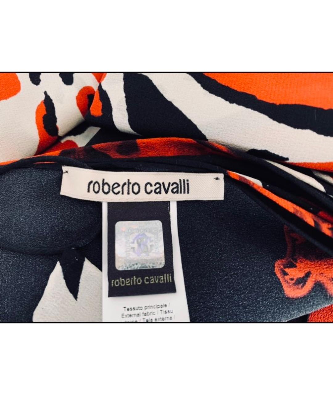 ROBERTO CAVALLI Мульти шелковый платок, фото 3