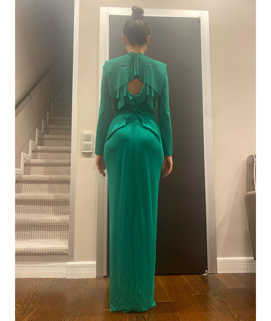 ROLAND MOURET Зеленые полиэстеровое вечернее платье, фото 2