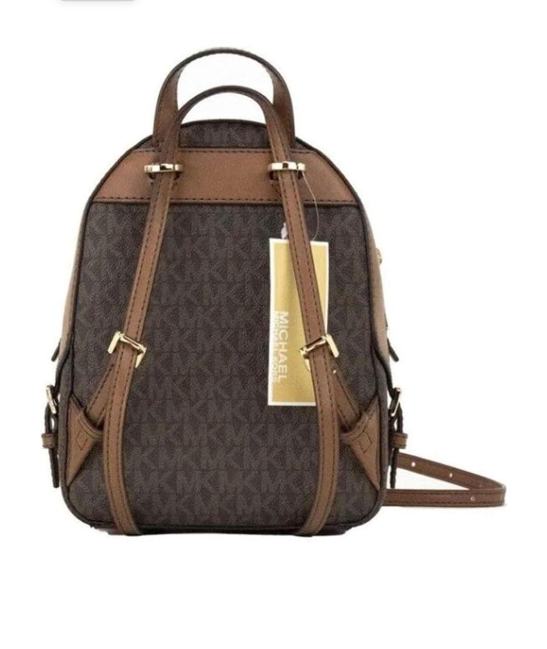 MICHAEL KORS Коричневый кожаный рюкзак, фото 3