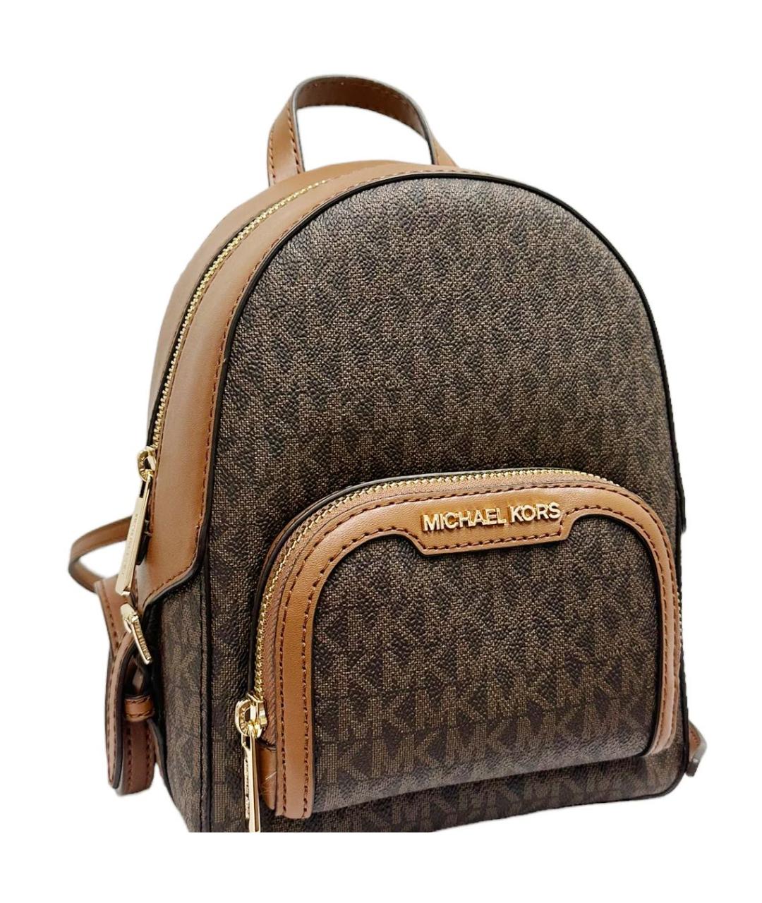 MICHAEL KORS Коричневый кожаный рюкзак, фото 2