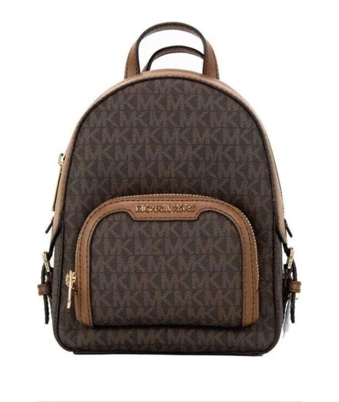 MICHAEL KORS Коричневый кожаный рюкзак, фото 1