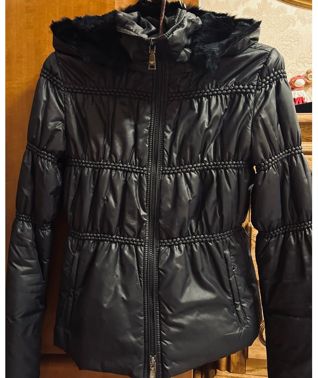 EMPORIO ARMANI Черная полиамидовая куртка, фото 5