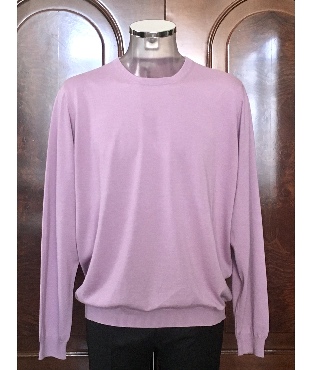 BILANCIONI Фиолетовый кашемировый джемпер / свитер, фото 5