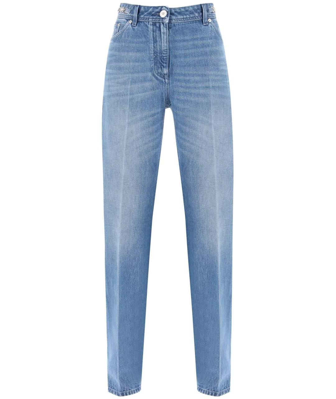 VERSACE Синие прямые джинсы, фото 1