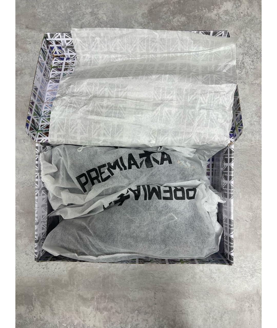 PREMIATA Черные замшевые низкие кроссовки / кеды, фото 6