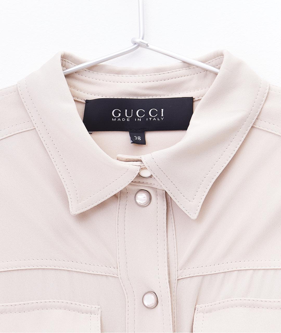 GUCCI Бежевое повседневное платье, фото 4