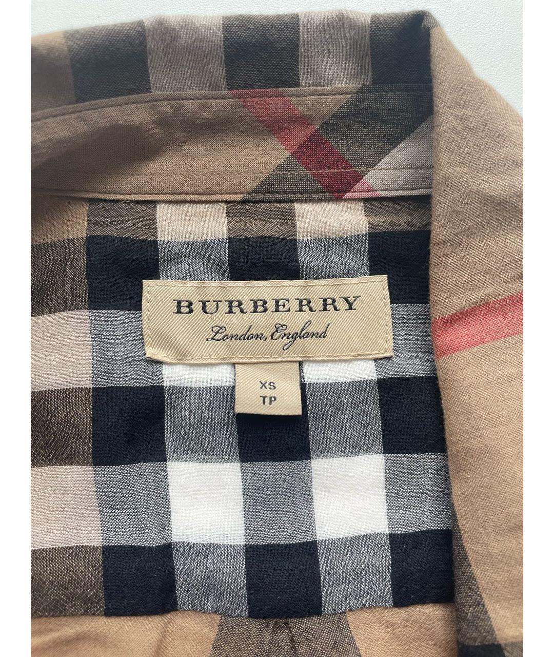BURBERRY Мульти хлопковая рубашка, фото 3