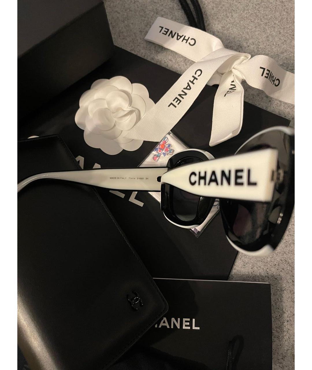 CHANEL PRE-OWNED Пластиковые солнцезащитные очки, фото 3