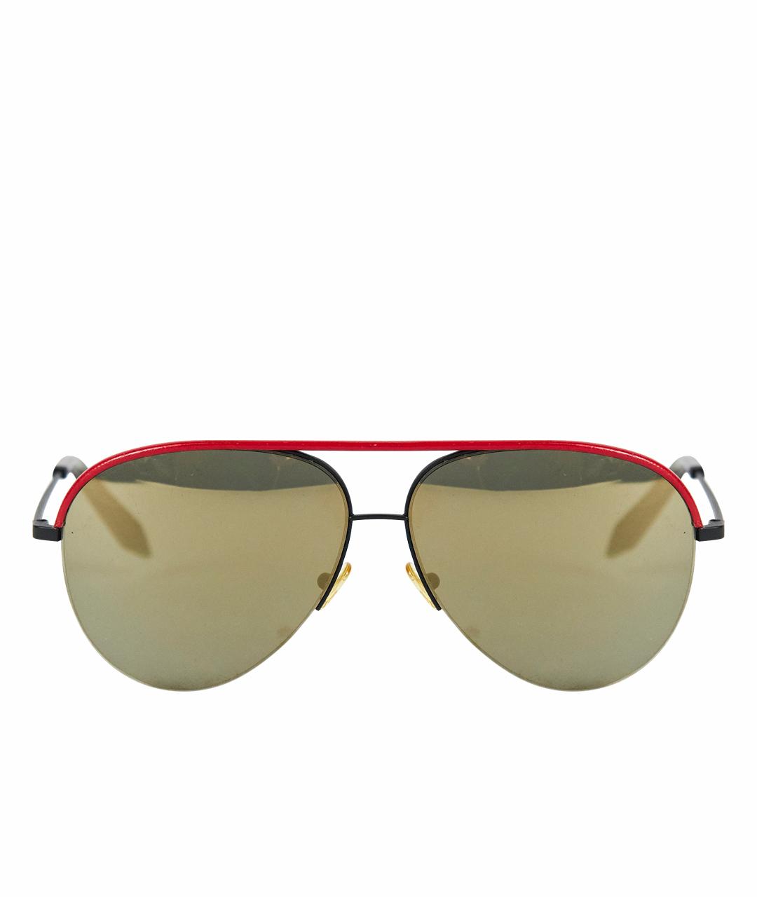 VICTORIA BECKHAM Красные металлические солнцезащитные очки, фото 1
