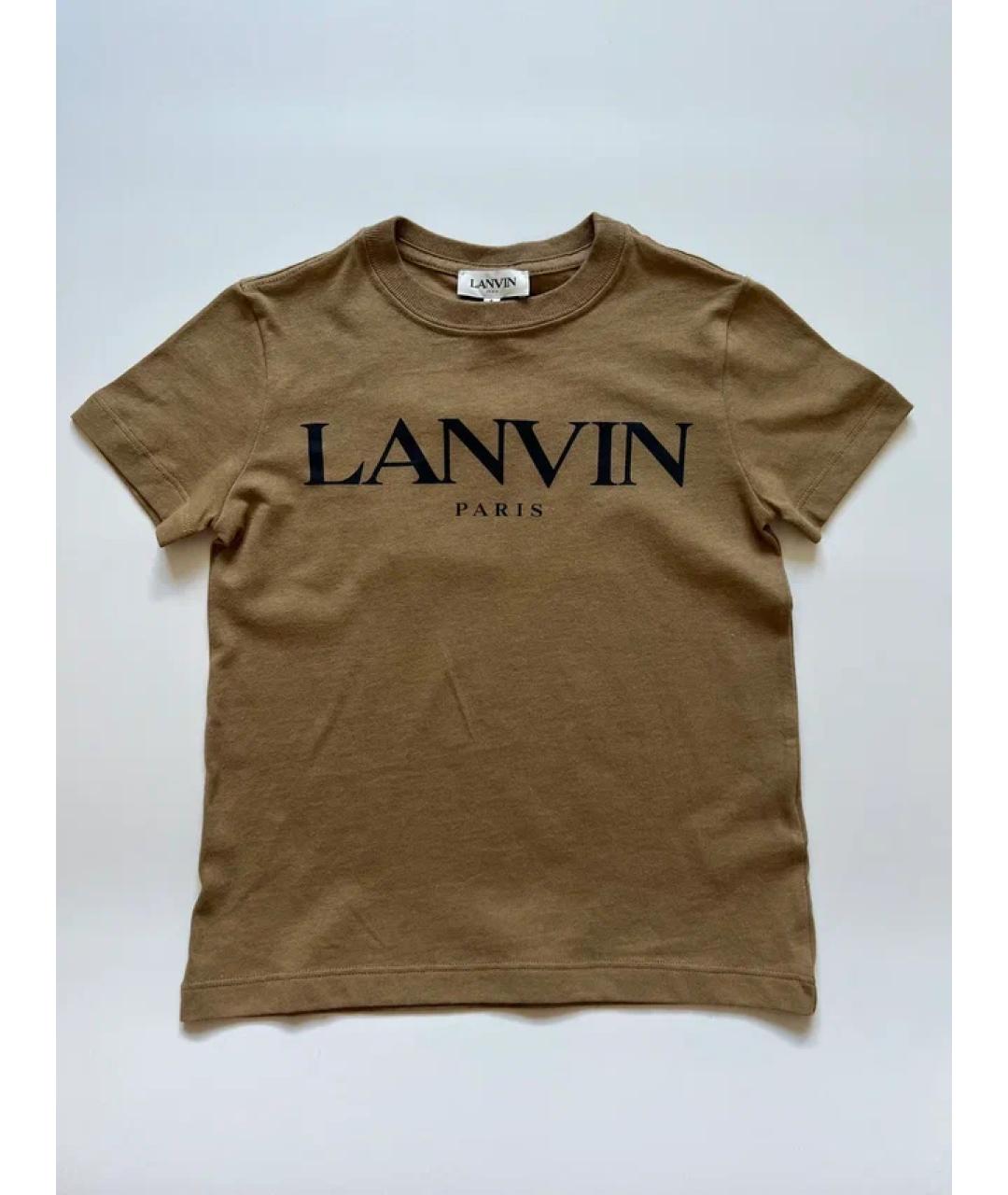 LANVIN Коричневый детская футболка / топ, фото 2