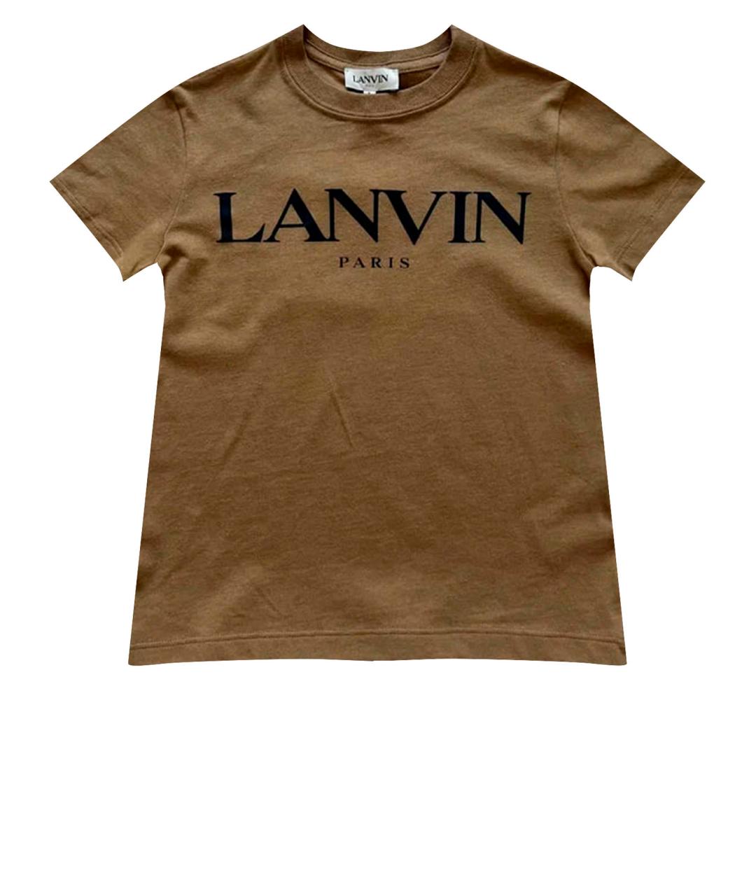 LANVIN Коричневый детская футболка / топ, фото 1