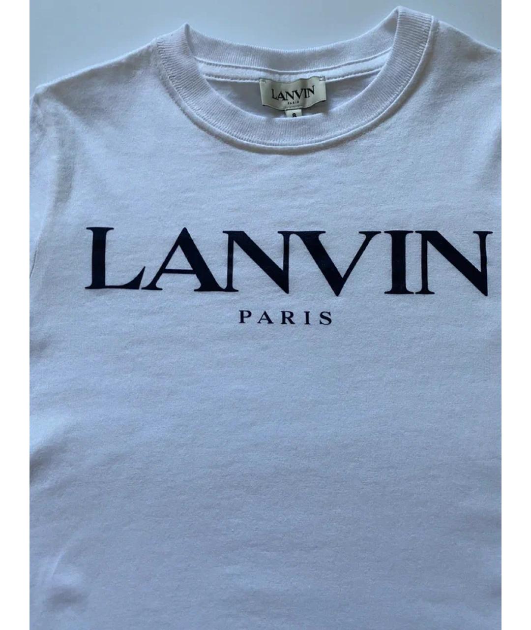 LANVIN Белый детская футболка / топ, фото 2