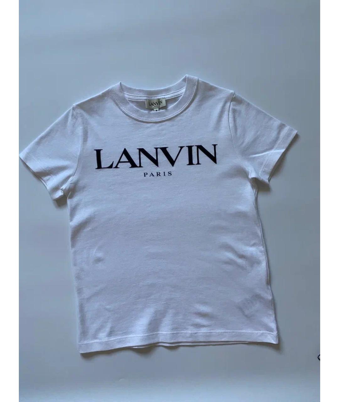 LANVIN Белый детская футболка / топ, фото 3