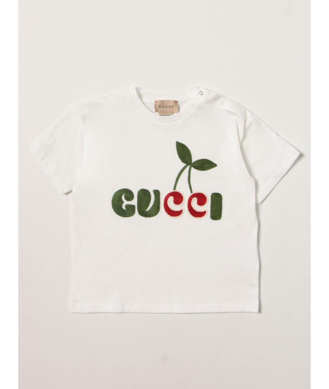 GUCCI Белый футболка / топ, фото 2