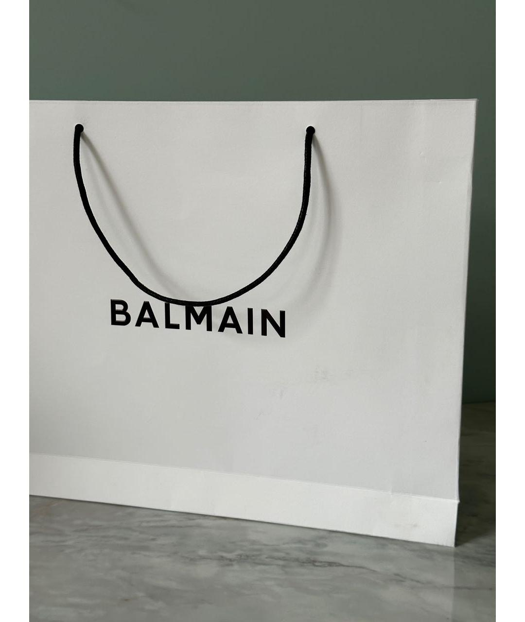 BALMAIN Черная хлопковая футболка, фото 4